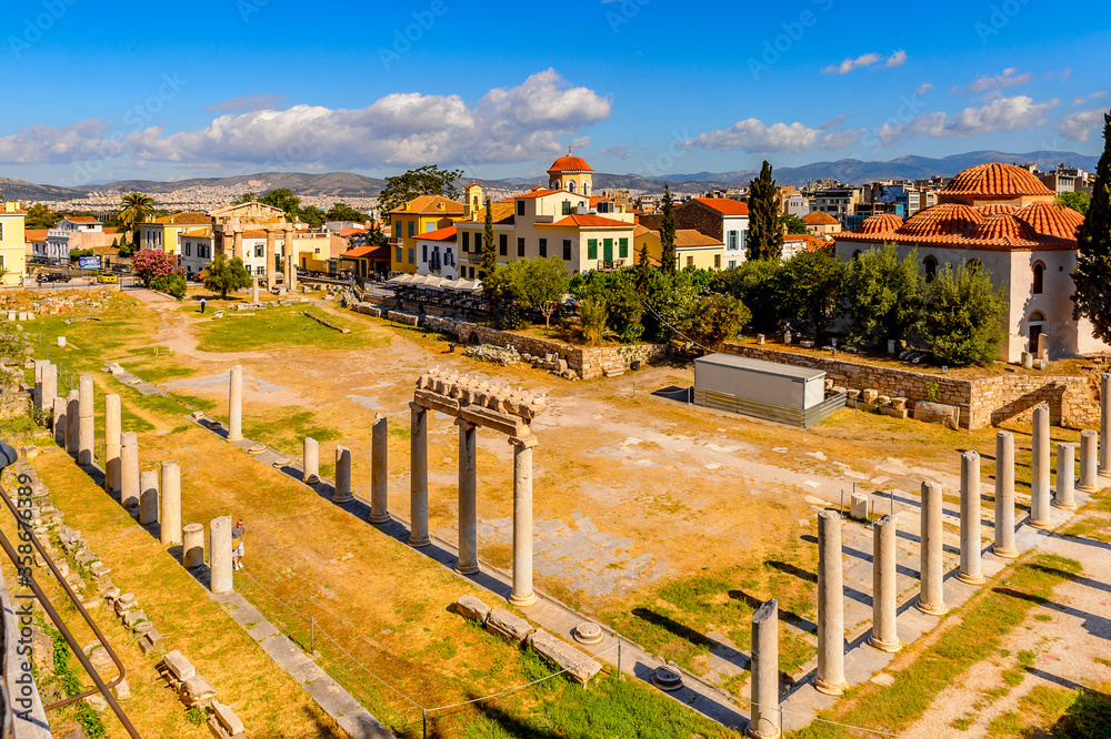 It's Roman forum, Agora of Athens, Greece