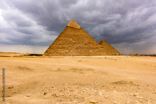 It s Great Pyramids at the Giza Necropolis  Giza Plateau  Egypt. UNESCO World Heritage