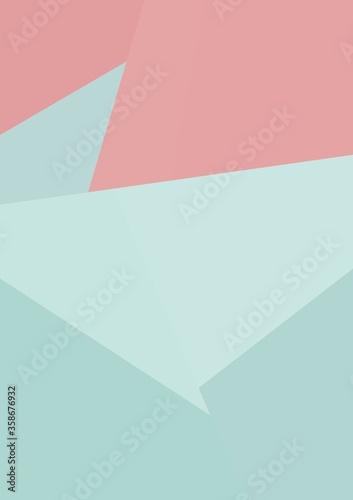 baby blue baby pink geometric shapes abstract background