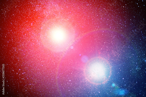 Night sky with milky way. Natural image.