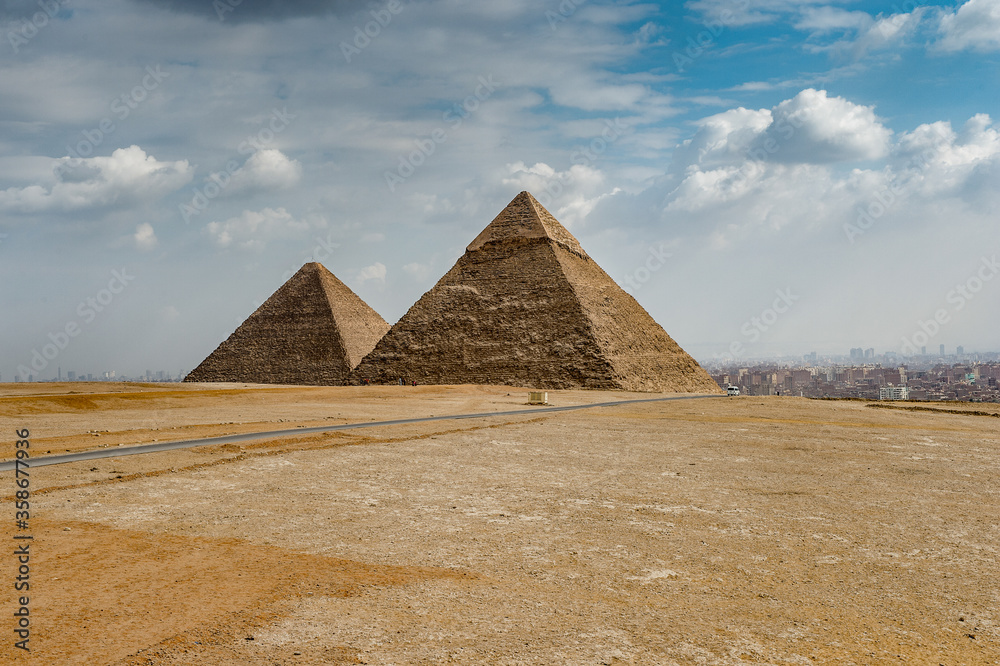 It's Pyramid of Menkaure, the Giza Plateau, the smallest of the three Pyramids of Giza. It was built to serve as the tomb of the fourth dynasty Egyptian Pharaoh Menkaure. It's Pyramid of Menkaure, the Giza Plateau, the smallest of the three Pyramids of Giza. It was built to serve as the tomb of the fourth dynasty Egyptian Pharaoh Menkaure.
