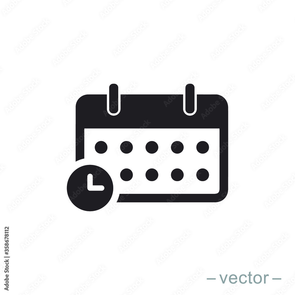 Calendar icon trendy design template Calendar icon trendy design template