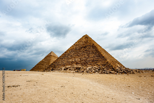 It's Ancient ruins of the Giza Necropolis, Giza Plateau, Egypt. UNESCO World Heritage