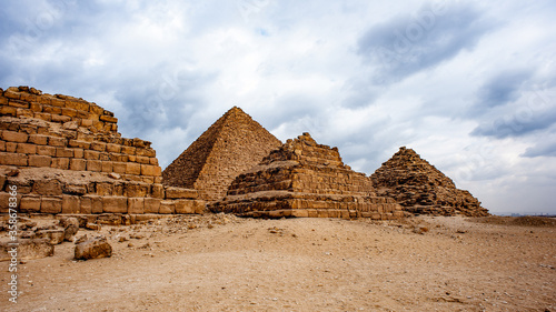 It s Ancient ruins of the Giza Necropolis  Giza Plateau  Egypt. UNESCO World Heritage