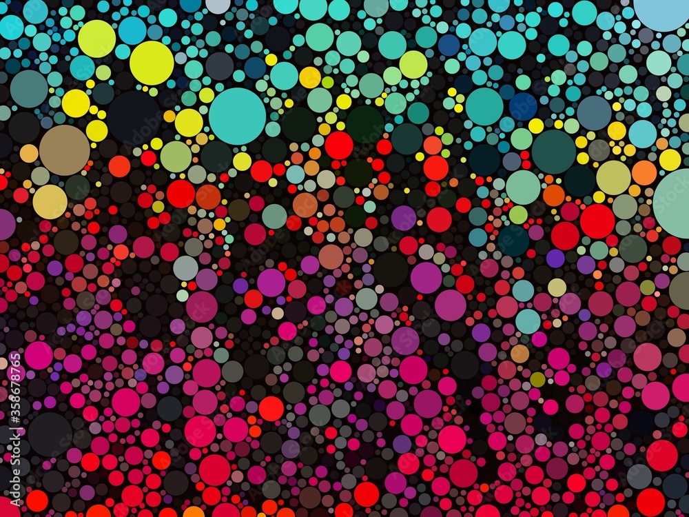 cyan blue red magenta geometric shapes abstract background