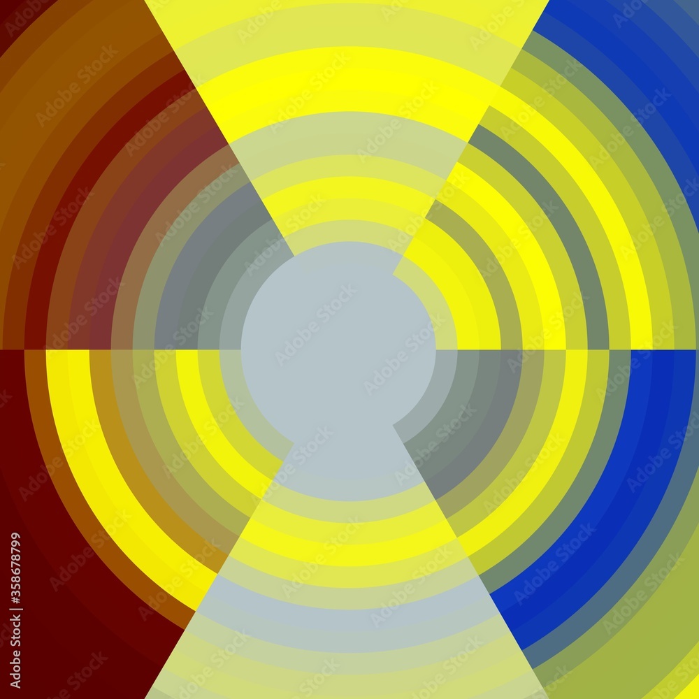 Fototapeta premium Red yellow blue abstract background with rainbow