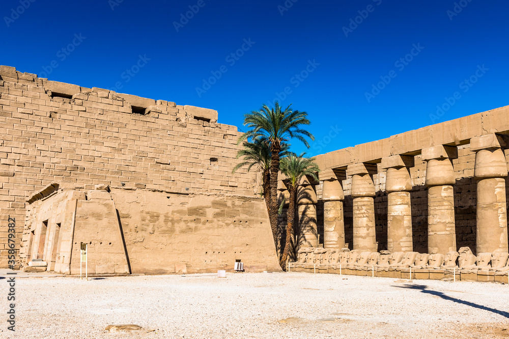 It's Part of the Karnak temple, Luxor, Egypt (Ancient Thebes with its Necropolis). UNESCO World Heritage site