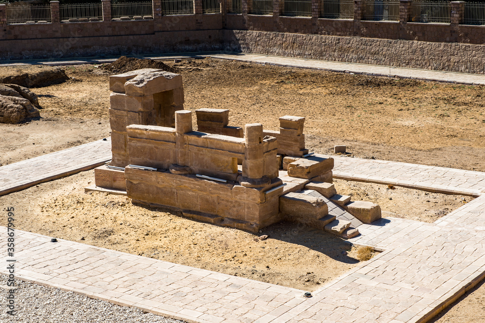 It's Part of the Temple of Hibis, the largest and most well preserved temple in the Kharga Oasis, Egypt It's Part of the Temple of Hibis, the largest and most well preserved temple in the Kharga Oasis, Egypt