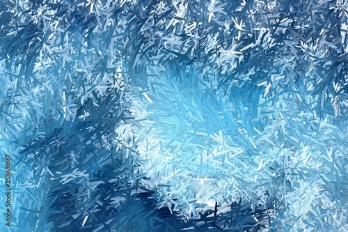 Wallpaper Mural blue cyan geometric shapes abstract background Torontodigital.ca