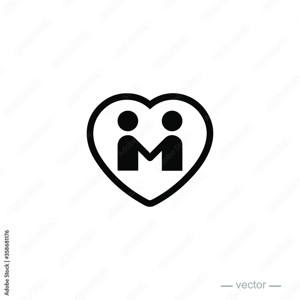 handshake love design icon logo vector handshake love design icon logo vector