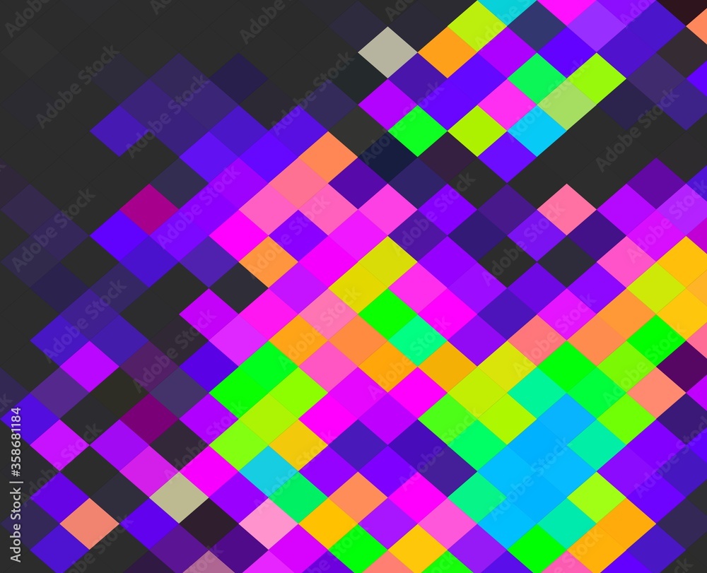 neon green magenta purple cyan geometric shapes abstract background neon green magenta purple cyan geometric shapes abstract background