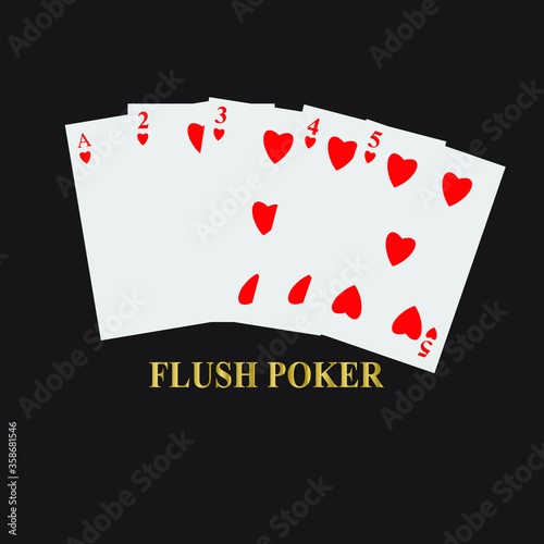 ace of hearts on black