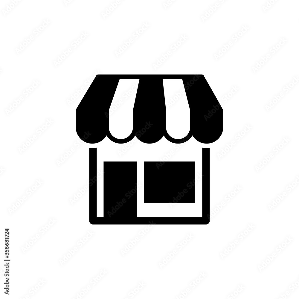store icon glyph style design store icon glyph style design
