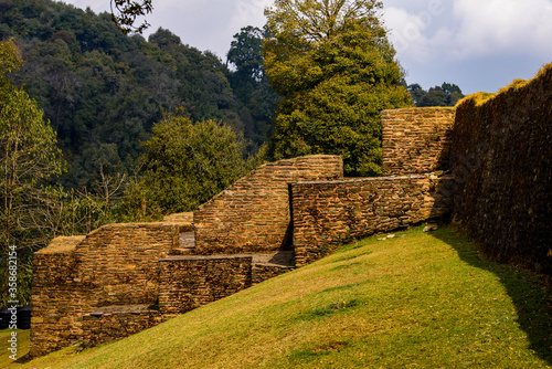 Ruins of Royal Palace of Rabdentse, the second capital of the former Kingdom of Sikkim photo