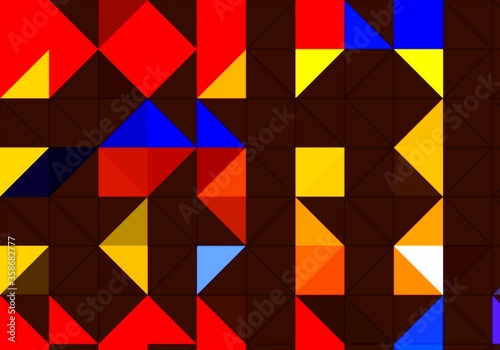 red yellow blue abstract geometric shapes background