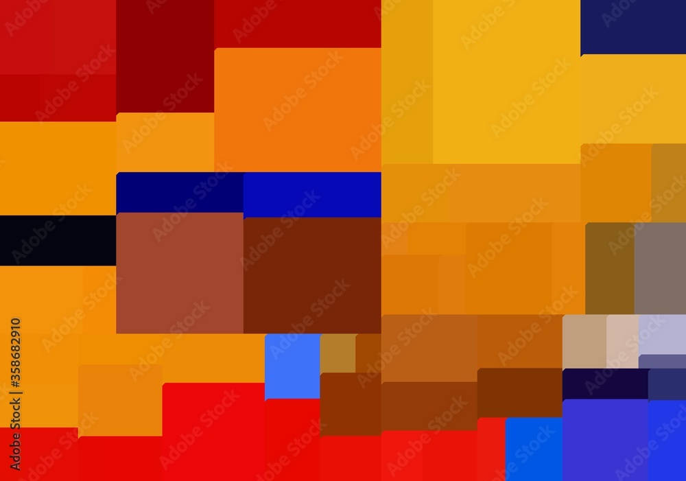 red yellow blue abstract geometric shapes background