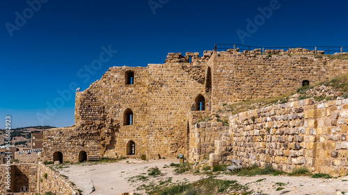 It s Kerak Castle  a large crusader castle in Kerak  Al Karak  in Jordan.