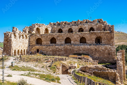 It's Kerak Castle, a large crusader castle in Kerak (Al Karak) in Jordan.