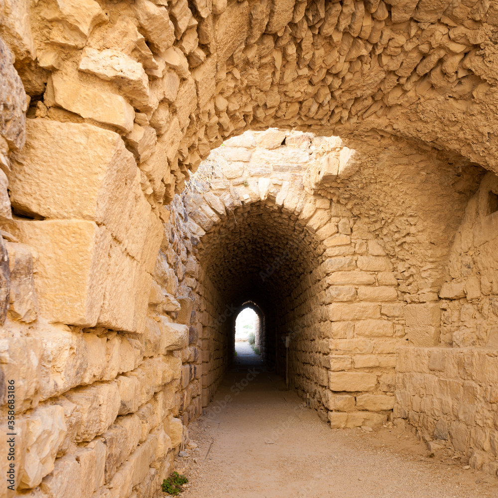 It's Passage in the Kerak Castle, a large crusader castle in Kerak (Al Karak) in Jordan.