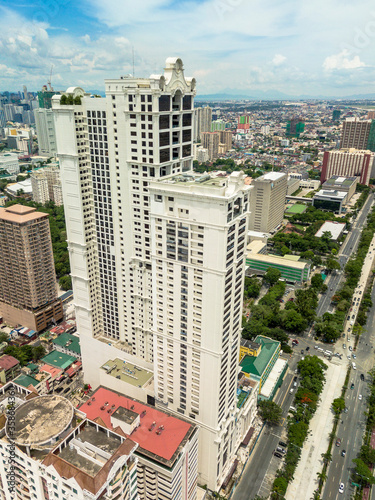 Manila, Philippines - June 2020: Admiral Baysuites, one of the tallest condominiums in Manila. One of many towers along Manila Bay. photo