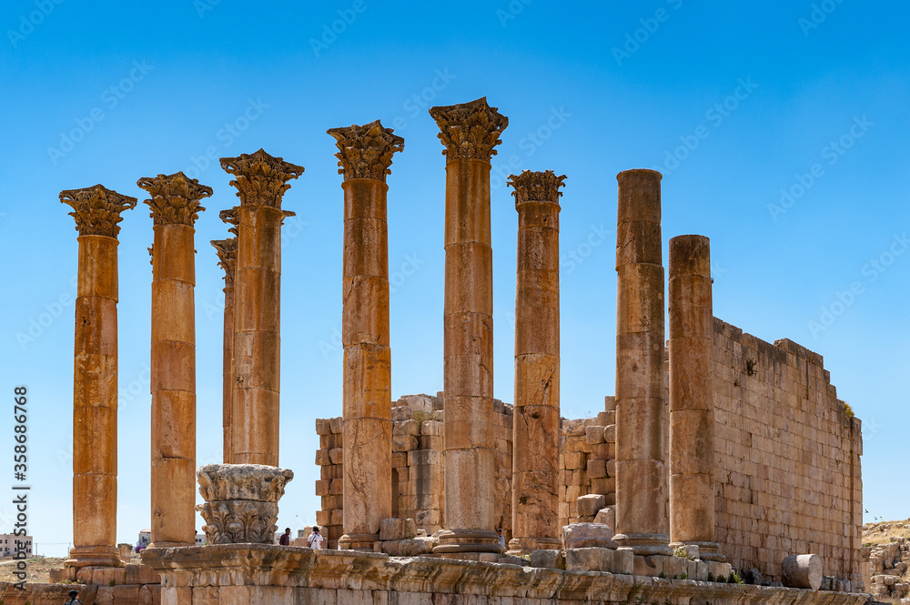 It's Artemis Temple, Ancient Roman city of Gerasa of Antiquity , modern Jerash, Jordan