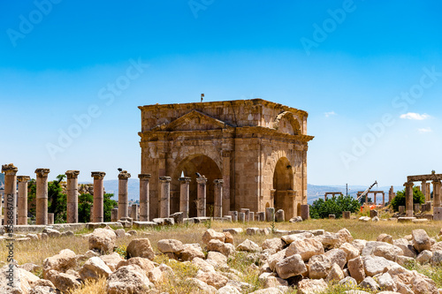 It's Ancient Roman city of Gerasa of Antiquity , modern Jerash, Jordan