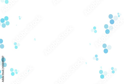 Light BLUE vector background with bubbles. © smaria2015