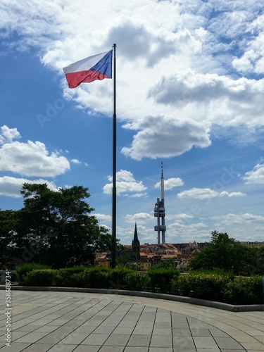 La bandera de República Checa photo