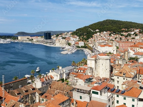 La costa de Split desde arriba