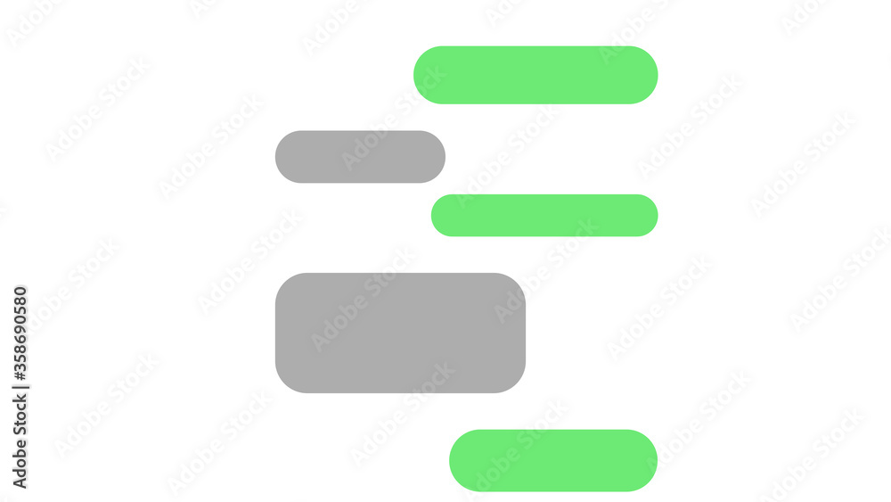 Blank empty bubbles design elements. Chat on line symbol template Blank empty bubbles design elements. Chat on line symbol template