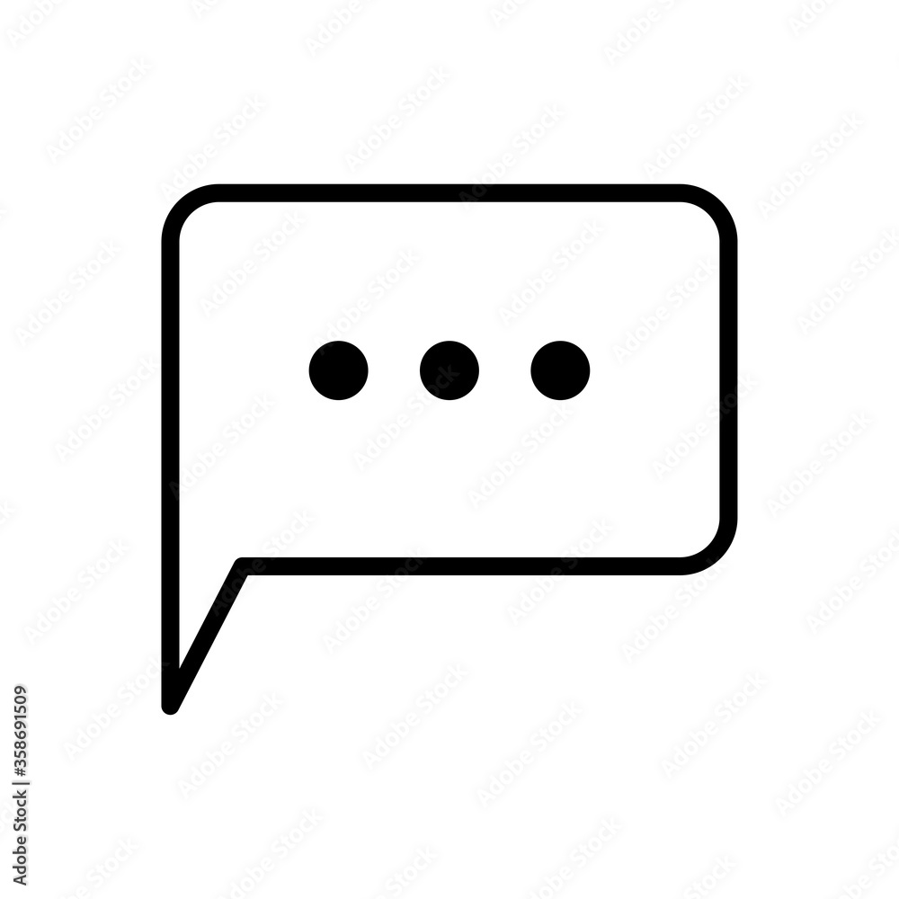 bubble speech icon vector design template