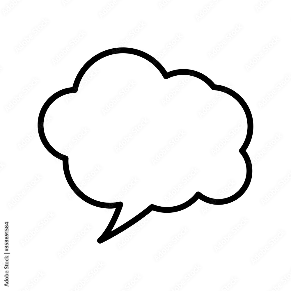 bubble speech icon vector design template bubble speech icon vector design template