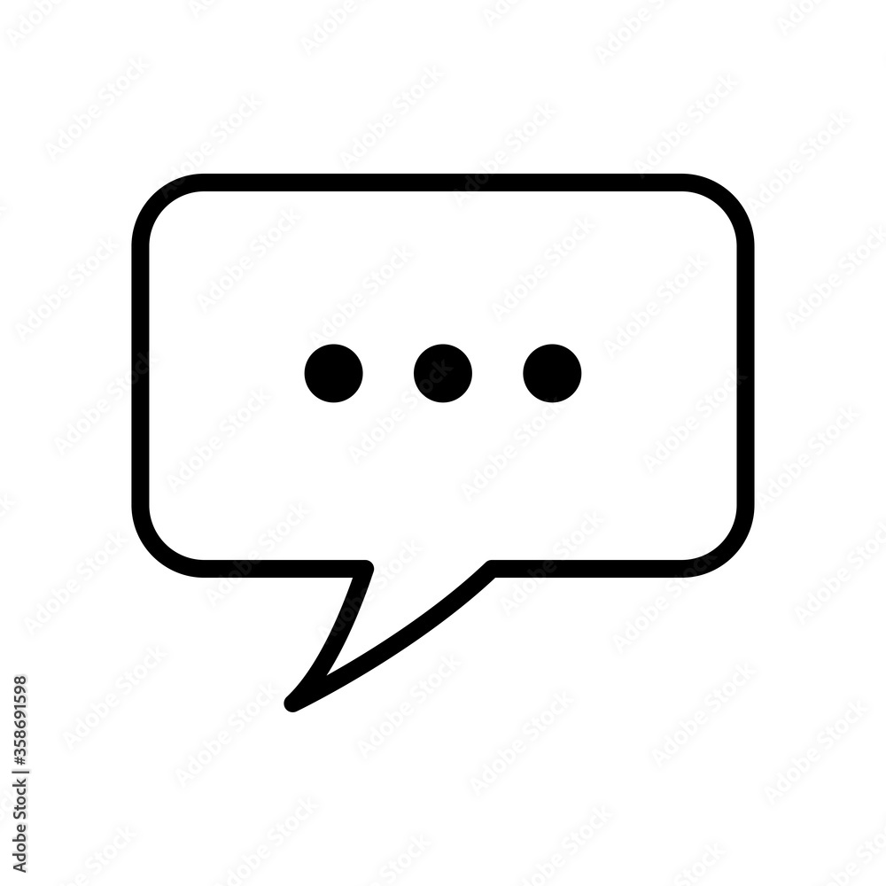 bubble speech icon vector design template bubble speech icon vector design template