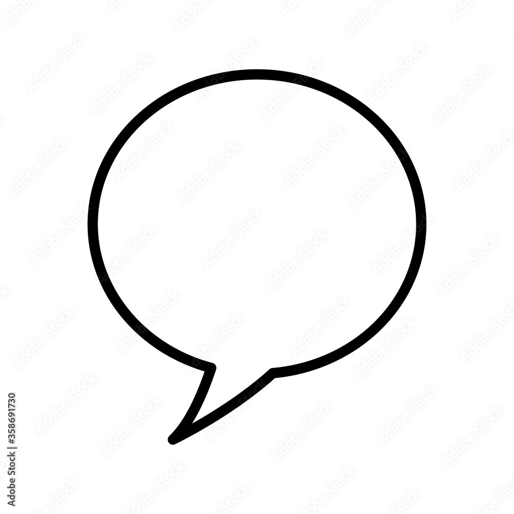 bubble speech icon vector design template bubble speech icon vector design template