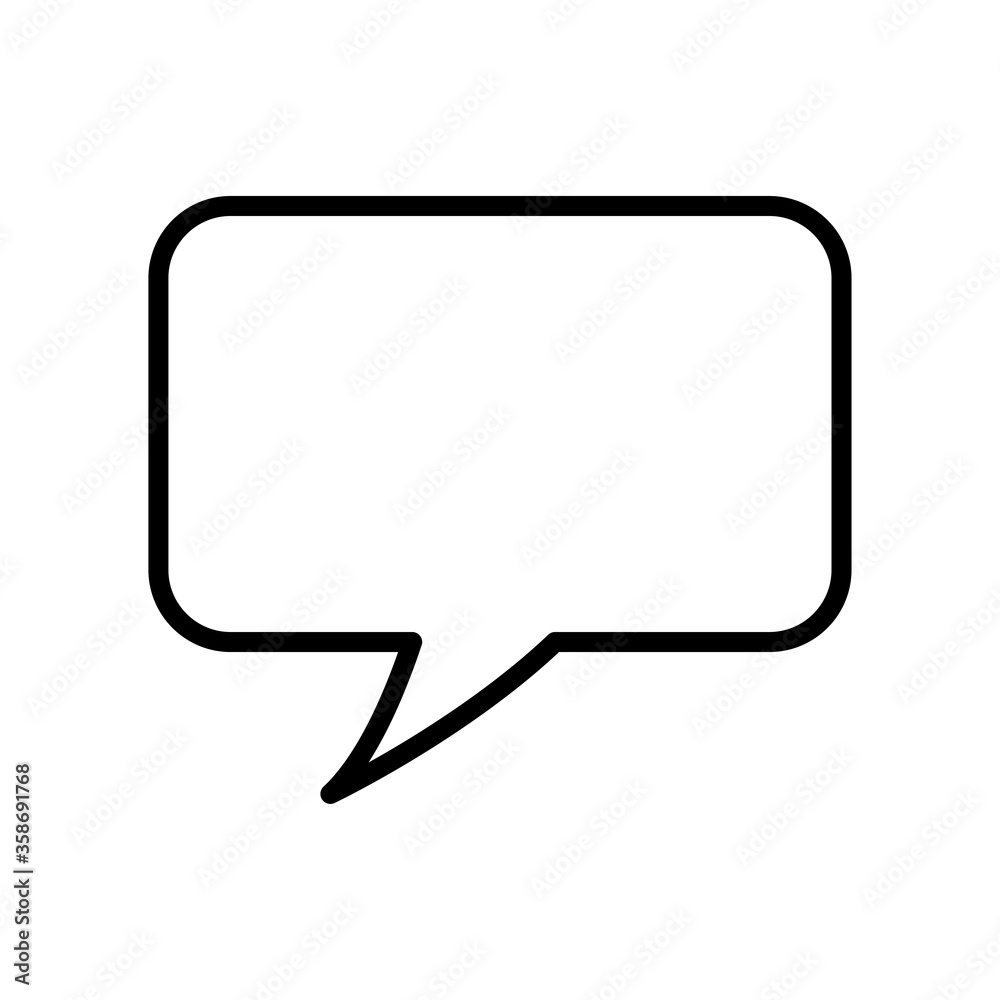 bubble speech icon vector design template