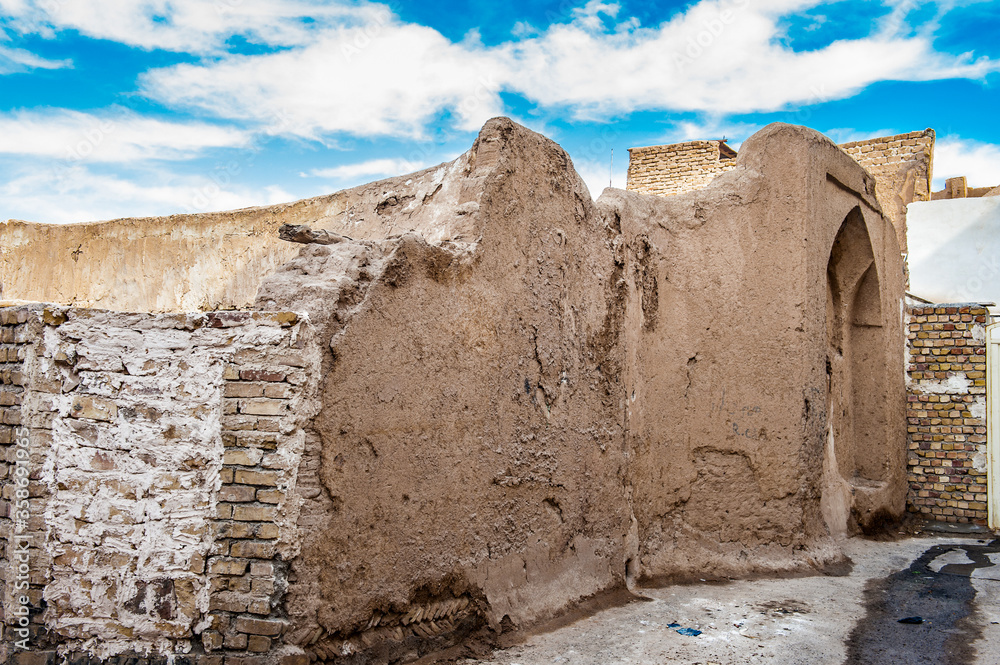 It's Street in ruins of Nushabad, Iran