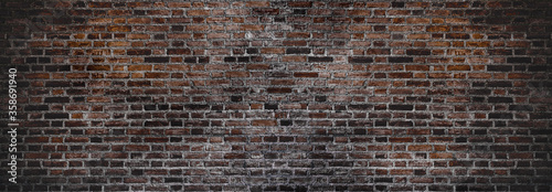 Grunge red bricks wall for texture and background.