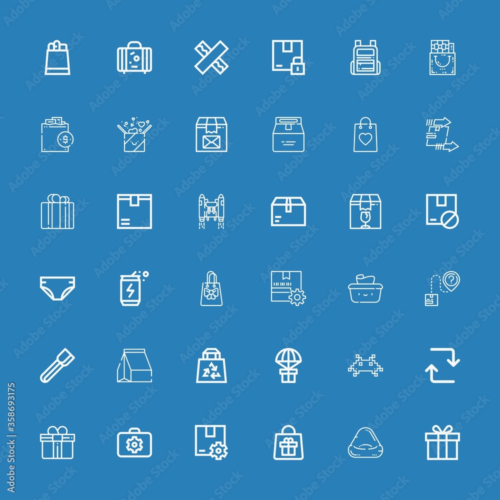 Editable 36 pack icons for web and mobile