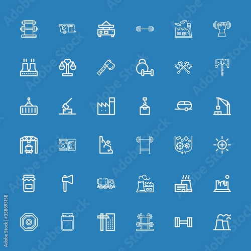 Editable 36 heavy icons for web and mobile