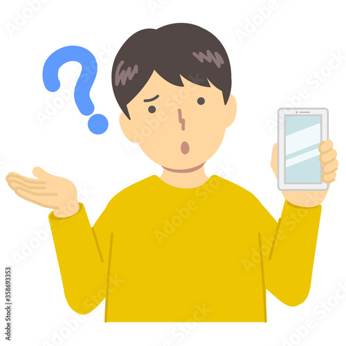 
黄色い服を着た男の子/わからない