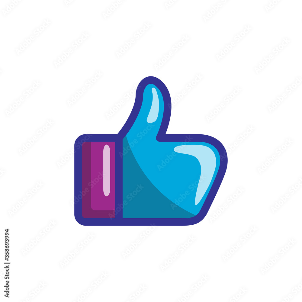 thumb up icon color style design thumb up icon color style design