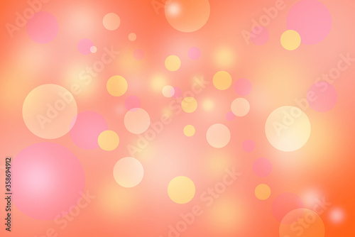 Color-yellow bokeh. The effect of blurring