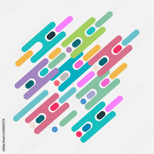 Abstract random graphic vector pattern on a white background