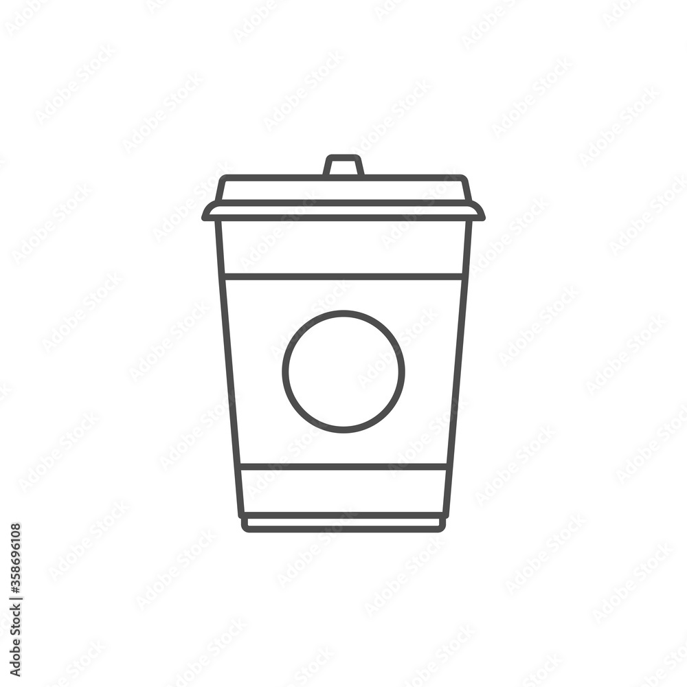 Coffee cup icon. Disposable cup symbol modern, simple, vector, icon for website design, mobile app, ui. Vector Illustration Coffee cup icon. Disposable cup symbol modern, simple, vector, icon for website design, mobile app, ui. Vector Illustration