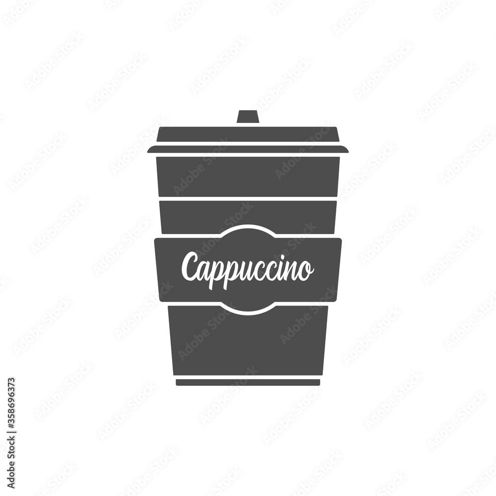 Coffee cup icon. Cappuccino symbol modern, simple, vector, icon for website design, mobile app, ui. Vector Illustration Coffee cup icon. Cappuccino symbol modern, simple, vector, icon for website design, mobile app, ui. Vector Illustration