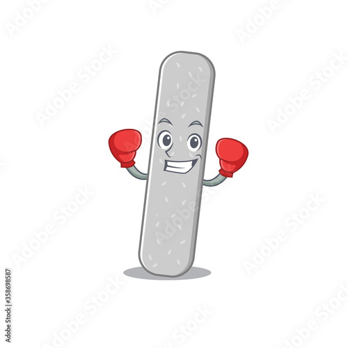 Emery boards Caricature character design as a champion of boxing competition