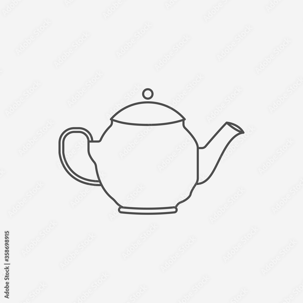 Teapot Icon. Vector Illustration Teapot Icon. Vector Illustration