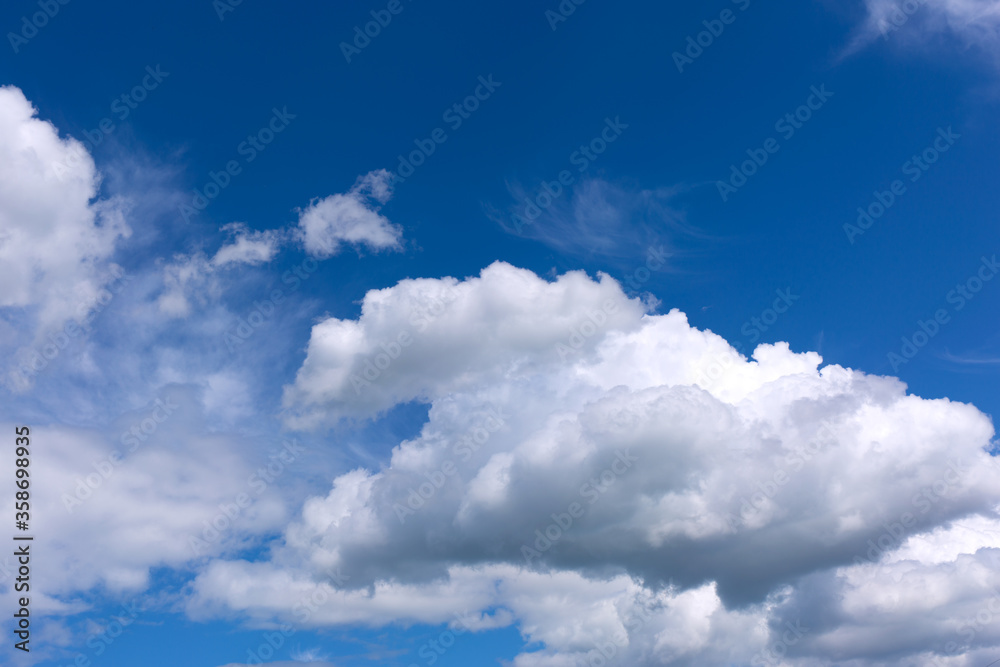 Blue sky background with white clouds. Blue sky background with white clouds.