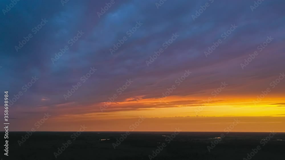 The picturesque sunset sky over the countryside nature The picturesque sunset sky over the countryside nature