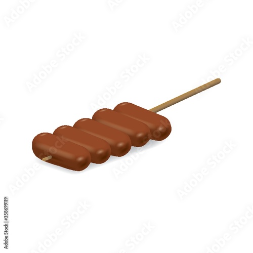 sausages on skewer